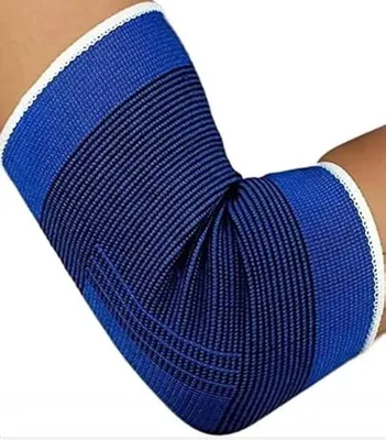 Immagine prodotto di Jumada's - Fascia per gomito - Riduce i dolori al gomito - Protezione per gomito - Fascia - Blu - Taglia unica - Adatta sia per il braccio destro che sinistro