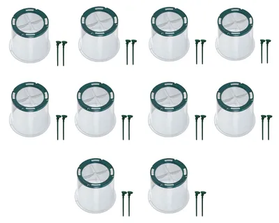 Produktbild von Graf SUNNY Pflanzglocke Mini Gewächshaus Pflanzenglocke inkl Bodenanker 10 Stück