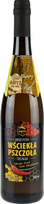 Produktbild von Wsciekla Pszczola Trojniak Honig (Wütende Biene Drittel) 0,75L | Met Honigwein Metwein Honigmet | 750 ml | 13% Alkohol | Apis | Geschenkidee | 18+