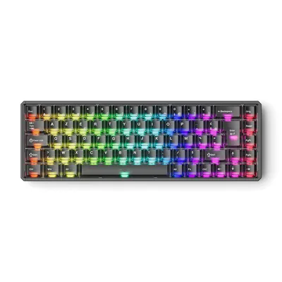 Produktbild von Akko MOD68 HE Tastatur mit magnetischen Schaltern, 68%-Layout, 69 Tasten, ISO-FR-Layout, RT0,005 mm, 8K, USB Typ-C, kabelgebundene Gaming-Tastatur