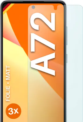 Produktbild von moex® 3x Schutzfolie kompatibel mit Samsung Galaxy A72 - Displayschutzfolie Anti Reflex Folie, Matt