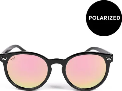 Zdjęcie produktu dla Damskie okulary przeciwsłoneczne z polaryzacją Vuch Oval Foxy Holly czarno-pomarańczowe