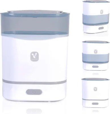 Immagine prodotto di Cangaroo sterilizzatore scaldabiberon vaporizzatore 3in1 misurino, indicatore grigio chiaro