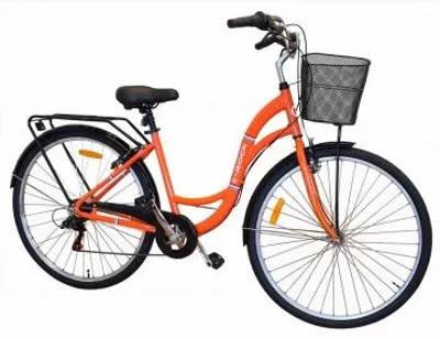 Produktbild von E-ROCK EX-3 Damenrad 28 Zoll Citybike Tiefeinsteiger - 7 Gang Shimano, Korb, Schutzbleche, leichter Alu-Rahmen 14,5 kg, City-Fahrrad für Damen – von Elektroroller Futura
