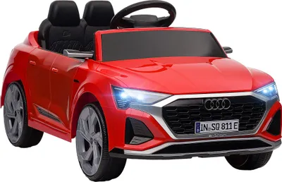 Produktbild von AIYAPLAY Kinder Elektroauto 12V Kinderauto mit 2,4G Fernbedienung, 2 Motoren MP3 Musik & Hupe, Elektrofahrzeug mit Scheinwerfer, 4 gefederte Räder für 3-4 Jahre Kinder, Rot