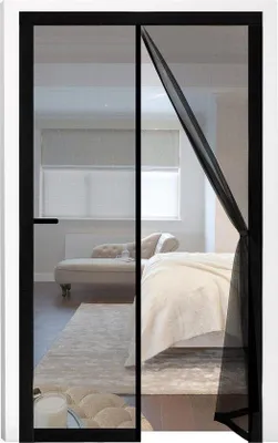 Immagine prodotto di Porta magnetica per mosche 90x210 cm in fibra di vetro nera