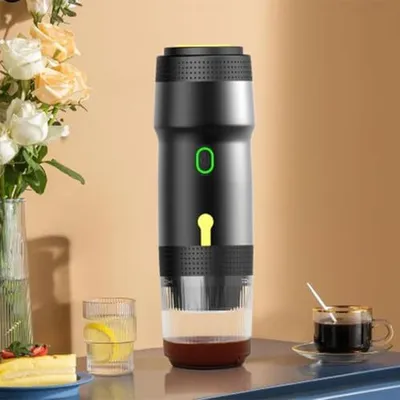 Produktbild von Tragbare Kaffeemaschine, 3-in-1 Electric 20 bar, Schnellheiz Espresso USB-Auto-Ladegerät, Maschinencamping, Reisen, Wandern