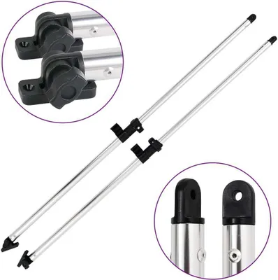 Produktbild von vidaXL Bimini Top Stützstangen 2 Stk. Aluminium