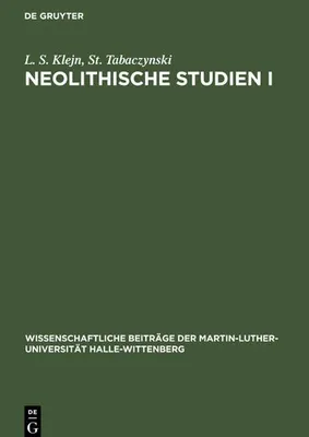 Produktbild von Neolithische Studien I