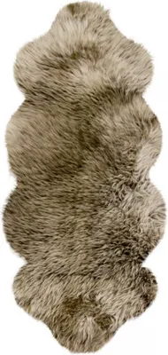 Produktbild von Heitmann Felle Australisches Premium 1 1/2-fach Lammfell  Farbe Braun mit hellen Spitzen; Größe ca. 140 x 68 cm 151BS