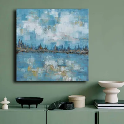 Immagine prodotto di Wallity, 7070GSC-011, Quadro decorativo su tela, Multicolore, 100% TELA, 70 x 70 cm