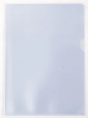 Produktbild von Aktenhüllen A4, genarbt, transparent, Sichtmappe 100my, PP-Folie