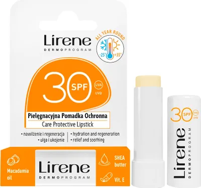 Produktbild von Lirene Schutzpflege Lippenbalsam SPF30, 4.6g