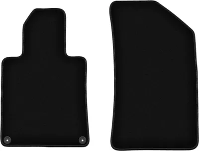 Image de Wielganizator Tapis avant de sol velours sur-mesure pour Peugeot 508 I (2010-2018, berline, kombi, SW, RXH) noir, jeu 2 pièces, fixations
