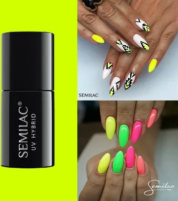 Produktbild von SEMILAC Gel Nail Polish Long Lasting and Easy to Apply 7ml 040 Canary Green