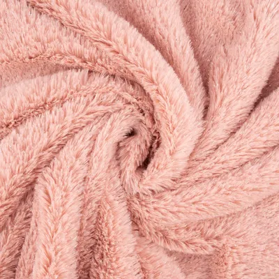 Produktbild von Fellimitat Stoff Meterware Kunstfell mit Polyester Glitzer rosa 1,5m