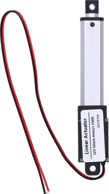 Image de Actionneur linéaire 50mm course DC 12V faible bruit Interrupteur de fin de course interne Mini actionneur de mouvement linéaire pour l'industrie automobile4mm/s-150N
