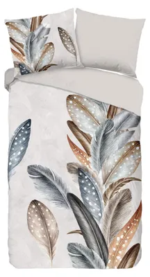 Zdjęcie produktu dla Muller Textiles 30933.02.12, Koc do nakrycia w zestawie, Poszewka na poduszkę dołączona