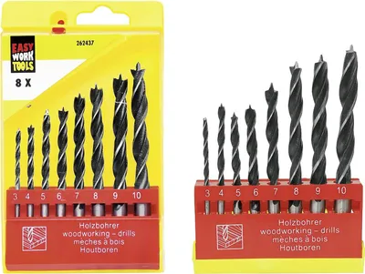 Obrázok produktu pre Sada vrtákov do dreva EW 8 ks 3-10 mm