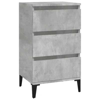 Produktbild von Nachttisch Betongrau 40x35x70 cm Holzwerkstoff