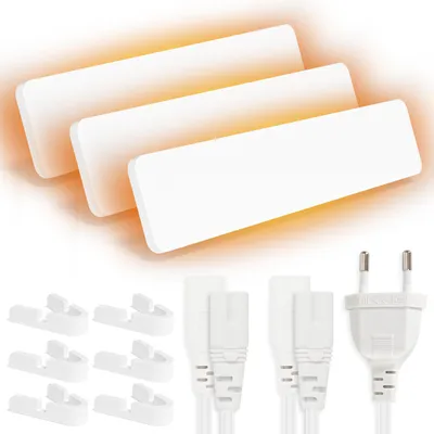Produktbild von Peviasot 3er-Set Infrarot-Schimmelheizung je 50 W zur Wandtrocknung, Weiß