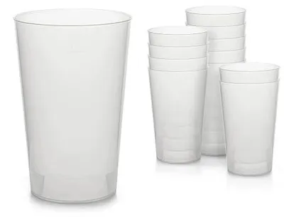 Zdjęcie produktu dla Kubki wielokrotnego użytku 336 szt plastikowe 500 ml na imprezę