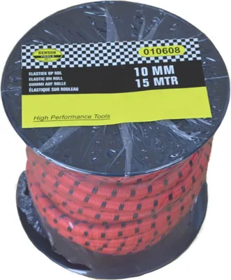 Produktbild von Expander Seil Ø10mm 15m rot/schwarz Gummiband auf Rolle Gepäcksicherung
