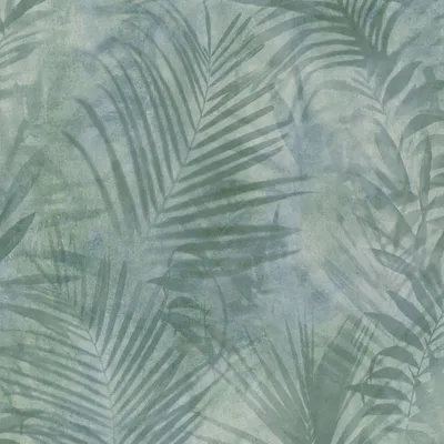 Produktbild von Profhome 374111-GU Natur Tapete Palmen matt grün blau grau 5,33 m2