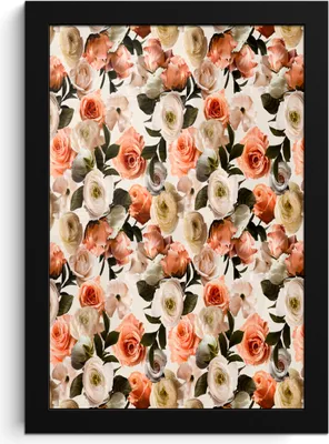 Produktbild von MuchoWow® MuchoWow® Gerahmtes Poster Blumen - Rosen - Farben 20x30 cm - Poster mit zchwarzem Bilderrahmen - Drucken - Bilder Poster im Rahmen