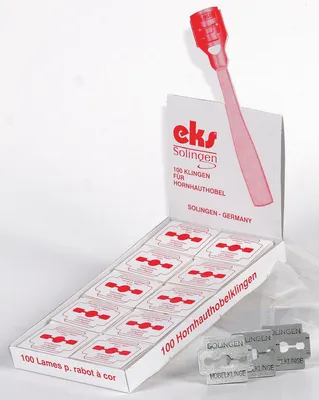 Produktbild von EKS Hornhauthobel-Klingen, Packung mit 10 x 10 Klingen