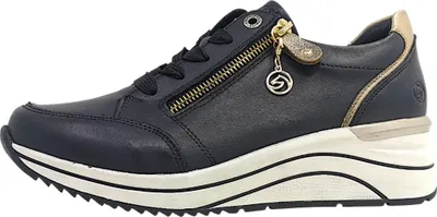 Produktbild von Remonte Damen Leder Sneaker in weite H mit loser Einlage D0T03, Größe:38 EU, Farbe:Mehrfarbig