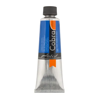 Image de Cobra Artist peinture à l'huile mélangeable à l'eau en tube 150 ml bleu cobalt (outremer) 512