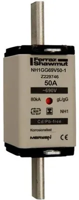 Produktbild von Mersen NH-SICHERUNG 1 40A 690V GG (NH1GG69V40-1 SGL)