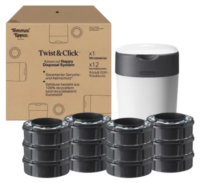 Zdjęcie produktu dla 510051 Pojmnik Na Pieluchy + 12 Wkładów