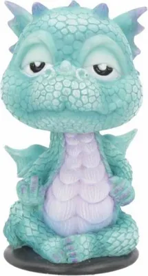 Produktbild von Blauer Drache als Wackelkopf- Auto Wackelfigur