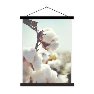 Produktbild von MuchoWow® Textilposter Pflanzen - Blume - Zweig - Natur 90x120 cm mit schwarzem Rahmen - Dekoration