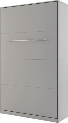 Produktbild von MIRJAN24 Schrankbett Concept Pro I Vertical CP-02, Wandklappbett inkl. Lattenrost, Schrank mit Klappbett, Fronten in Matt (Farbe: Grau, Größe: 120x200 cm)