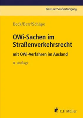 Obrázek produktu pro OWi-Sachen im Straßenverkehrsrecht
