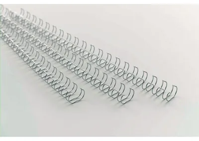 Produktbild von GBC MultiBind Drahtbinderücken, silber, 12mm (100), Silber, 130 Blätter, A4, 281 mm, 124 mm, 100 Stück(e)