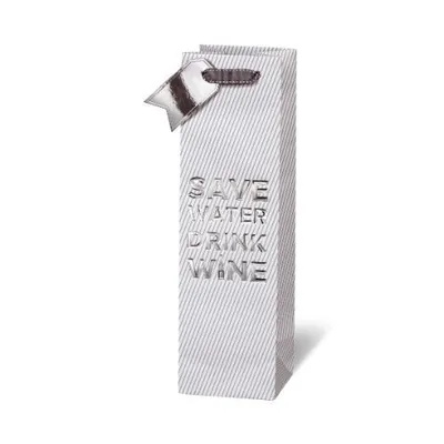 Produktbild von Tasche - Flaschen Format - 36x10,5x10 cm - BSB - Save Water Drink Wine