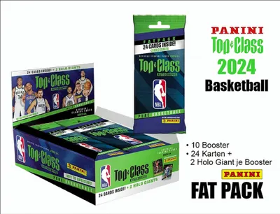 Produktbild von Panini NBA Top Class 2023-24 Trading Cards Fat Packs Display (10)