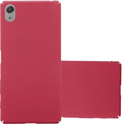 Produktbild von Cadorabo Schutzhülle für Sony Xperia X Hülle in Rot Etui Hard Case Handyhülle Cover