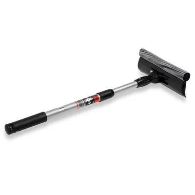 Produktbild von HEYNER® Premium čistič čelného skla hliníkový L 20x80 skladací + teleskopický čistič okien auta stierka na čelné sklo stierka na čelné sklo hliníková teleskopická + hubka + skladacia