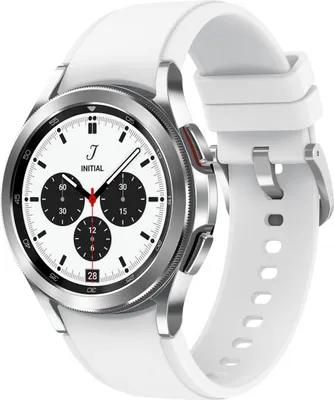 Produktbild von Samsung Galaxy Watch4 Classic 3,05 cm (1.2 Zoll) Super AMOLED 42 mm Silber GPS