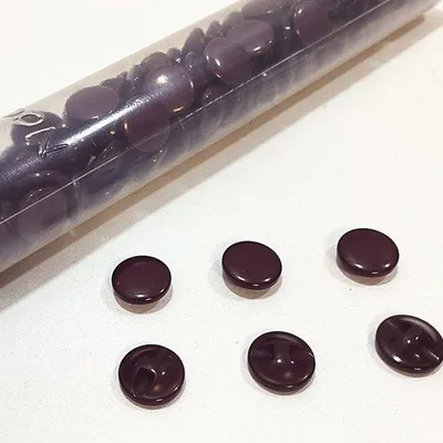 Image de Boutons en plastique, demi-ronds, 11 mm, rouges, couture, artisanat
