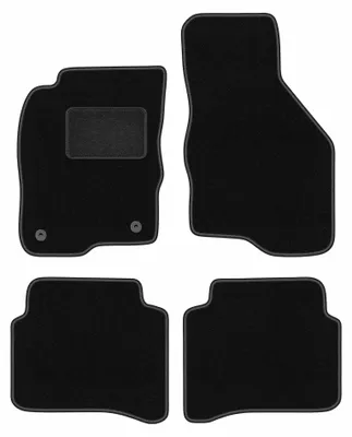 Zdjęcie produktu dla Dywaniki samochodowe welurowe LUX do: Mitsubishi  Galant VIII  (1996-2007, kombi, sedan) czarne, z mocowaniami