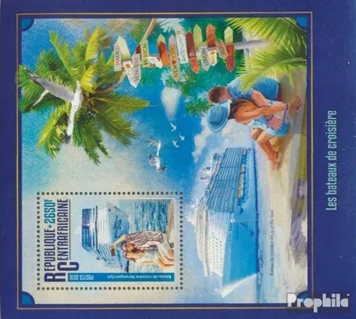 Produktbild von Briefmarken Zentralafrikanische Republik 2016 Mi Block 1454 (kompl. Ausgabe) postfrisch Kreuzfahrtschiffe