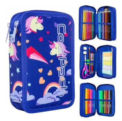 Zdjęcie produktu dla Piórnik Potrójny Z Wyposażeniem Dla Dziewczynek Unicorn Coolpack