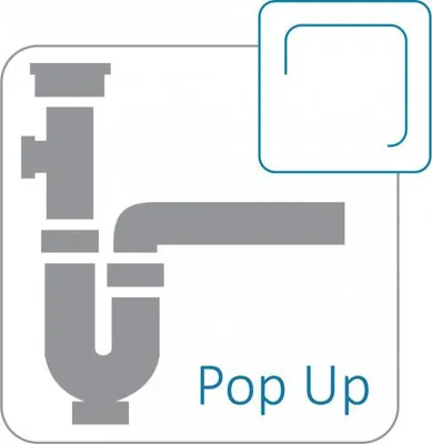 Produktbild von ALVEUS Pop-Up Siphon 1132823 für GRANITAL Spüle CADIT 20 / Ab- und Überlaufgarnitur