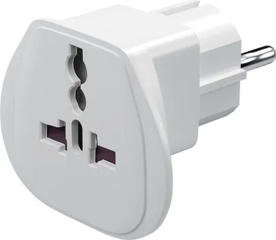 Produktbild von Goobay Universal Reiseadapter - USA Schweiz Italien UK auf Schutzkontaktstecker - Schutzkontakt CEE 7/7, Weiß